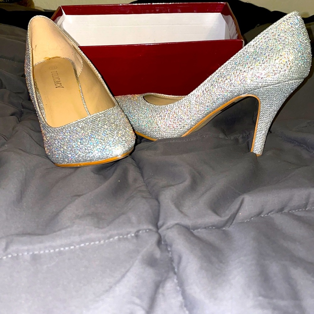 Crystal high heels